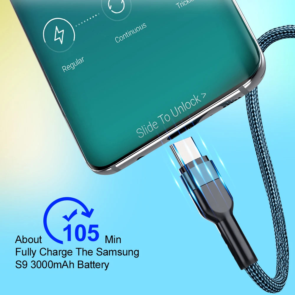 Vumpach usb type c cable Fast Charging Data Cord Charger cable c For iphone 15 Samsung s21 A51 xiaomi mi 10 redmi huawei  Cable