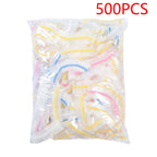 50/100/200PCS Colorful Disposable Food Cover Food Grade Fruit Fresh-keeping Plastic Bag Transparent Plastic Bag Color Cling Film