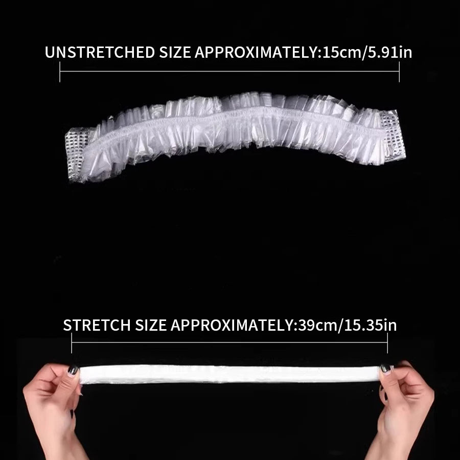 50/100/500PCS - Disposable food cover, plastic packaging, kitchen food preservation bag with elastic plate cover
