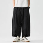 2025 Summer Wide Leg Pants Men sales Casual Pants Japanese Styles Samurai Costume Harun Pants Men Lantern Trousers Sweatpants