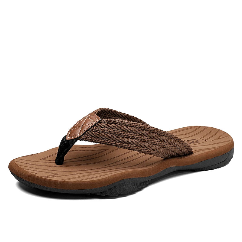 Summer Men Beach Flip Flops Anti-skid Tong Slippers Casual Flat Lightweight Outdoor Chanclas Hombre Chinelo Masculino Klapki