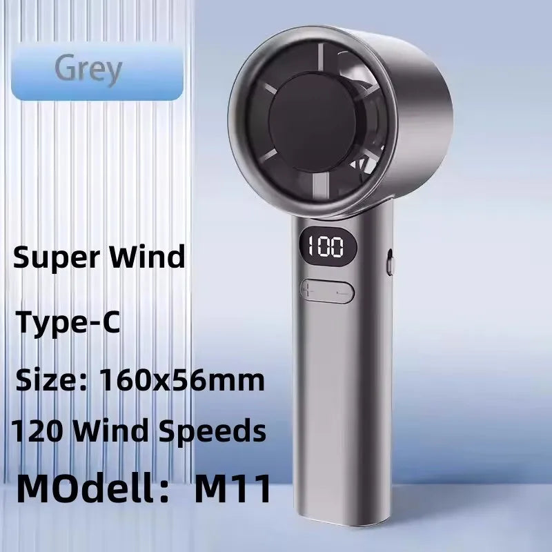 Xiaomi 8000mAh USB Hanging Neck Fan Portable Bladeless Mini Rechargeable Mute LED Digital Display Electric Air Cooler Handheld