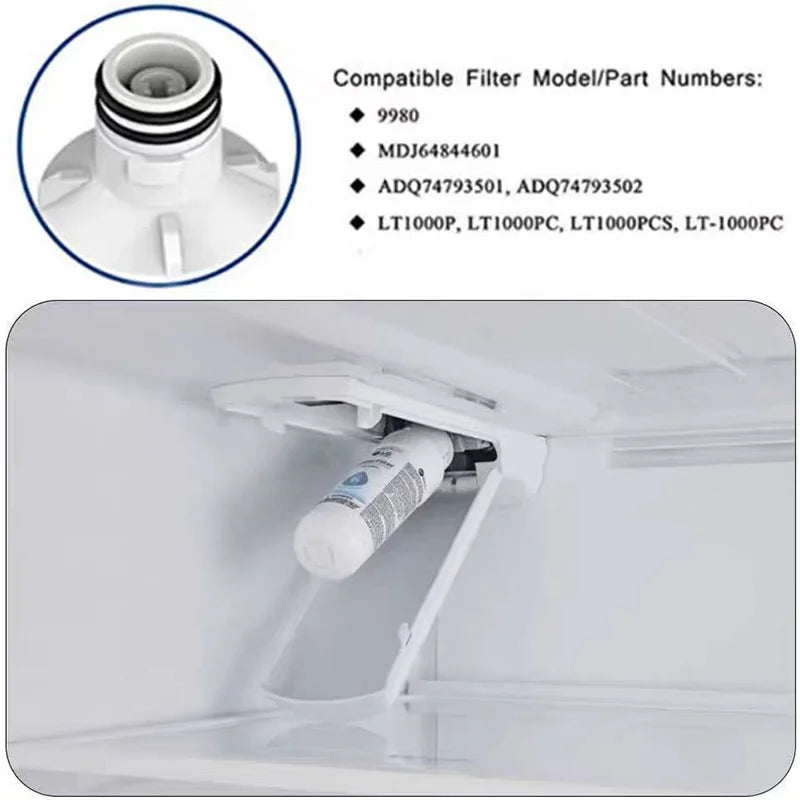 Refrigerator Water Filter accessories For LG LT1000P Compatible With ADQ74793501,ADQ74793502,MDJ64844601,AGF80300704,ADQ75795105