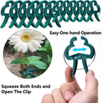 10/100pcs Plant Fixed Clips Reusable Garden Greenhouse Bracket Garden Plants Vine Climbing Clamp Flower Tomato Support Fastener