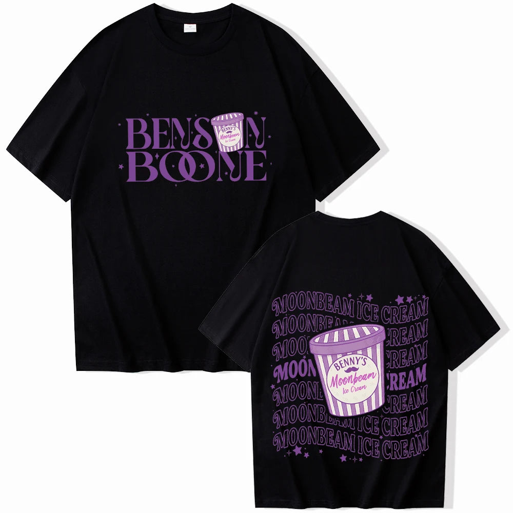 Benson Boone Moonbeam Ice Cream T-shirt Tour 2025 Merch Unisex Pullover Tops