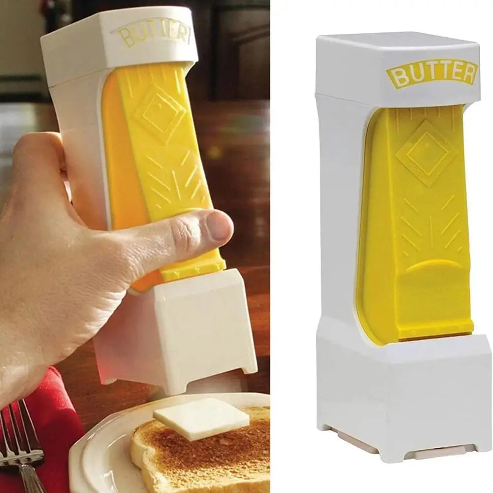 Portable Cheese Slicer Butter Cutter Stainless Steel Wire Kitchen Tool Automatic Squeeze Dispenser Food Grade Safe Easy Cut