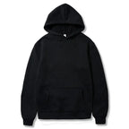 2024 men's and women's new hooded sweatshirt men's solid color sweatshirt women's and men's long sleeved inserted pocket pullove