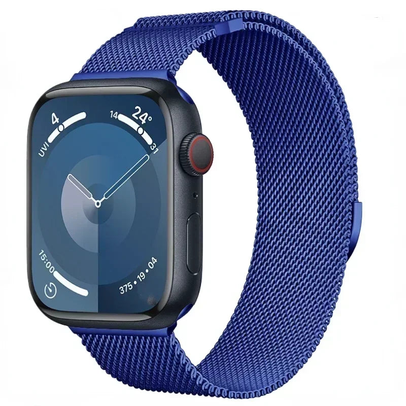 Milanese Strap For Apple Watch Band Ultra 2 49mm 44mm 40mm 45mm 41mm 38mm 44mm Bracelet F or iWatch Series 9 3 6 5 SE 7 8 Strap