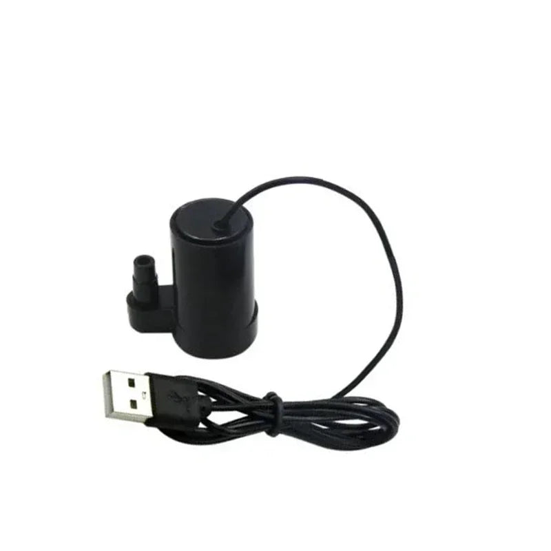 Silent 5V Submersible Pump USB  Cable DC Low Voltage Motor Pump Portable Hydroponics Fish Tank Circulating Water Crafts Fountain