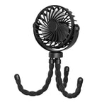 Portable Stroller Fan with Mini Night Light Handheld & Foldable Oscillating Design for Desktop Home Outdoor & Baby Stroller use