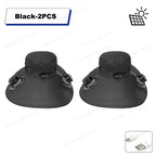 Multifunction Double Fan Solar Hat UV Protection Breathable Fisherman Cap Summer Outdoor Rechargeable Sun Fan Gift for Father