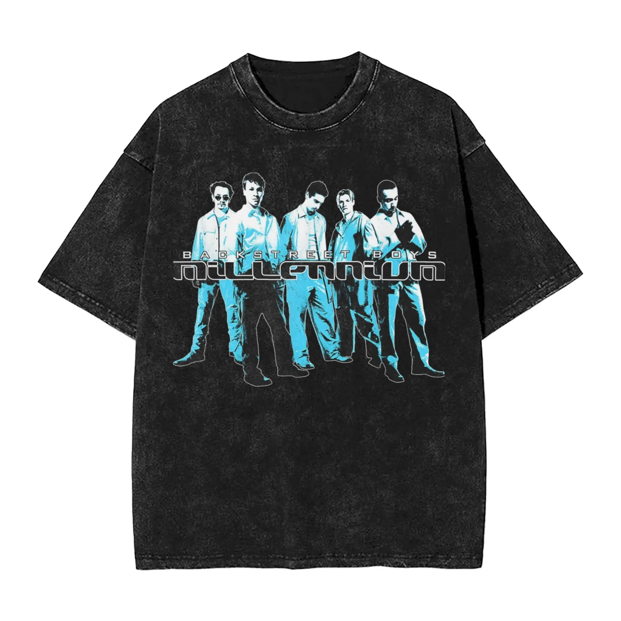 Vintage Backstreet Boys Into The Millennium Tour 2025 Merch T-Shirts for Men Women  Washed Cotton Tee Shirt Clothes