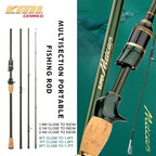 CEMREO Travel Rod Spinning Casting Carbon Fishing Rod 1.8m/2.1m/2.4m Portable Fishing Rod Good Quality Fishing Tackle MACARS
