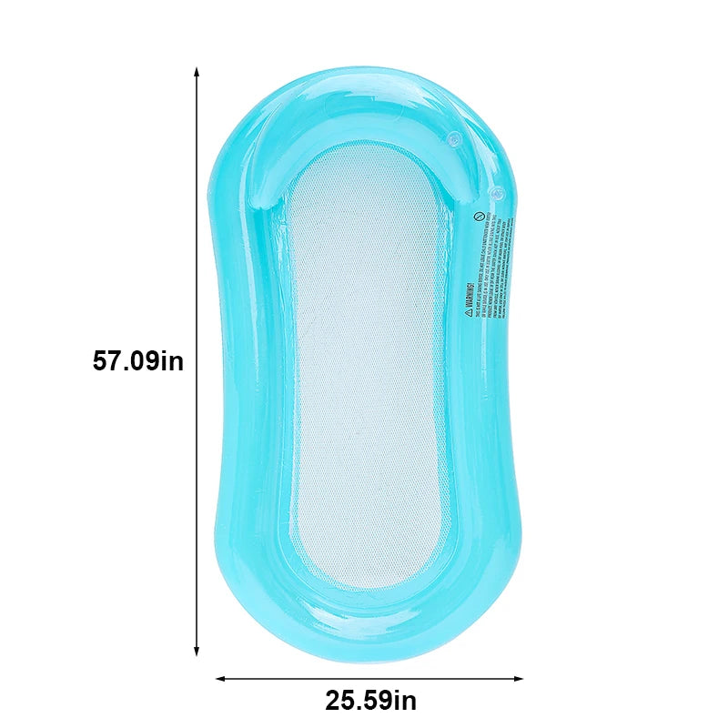 Rooxin Inflatable Water Hammock Floats Bed Swim Ring Tube Swimming Pool Mattresses Sleeping Bed Beach Lounger Chair