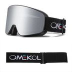 OMEKOL BRAND NEW Double Layers Anti-Fog Ski Goggles Snowmobile Eyewear Outdoor Sport Snow Snowboard Glasses