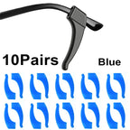 20pcs Anti-slip Silicone Ear Grip Glasses Eyeglasses Leg Ear Hook Stopper Bracket Fastener Accessories Temple Tip Eyewear Holder