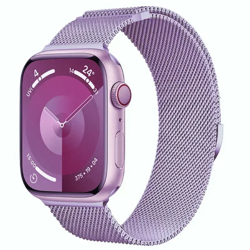 Milanese Strap For Apple Watch Band Ultra 2 49mm 44mm 40mm 45mm 41mm 38mm 44mm Bracelet F or iWatch Series 9 3 6 5 SE 7 8 Strap