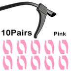 20pcs Anti-slip Silicone Ear Grip Glasses Eyeglasses Leg Ear Hook Stopper Bracket Fastener Accessories Temple Tip Eyewear Holder