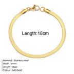 Gold Color Bracelet Stainless Steel Twist Cuban Chain Bracelet for Women Chain Bracelet Jewelry Gifts Wholesale Dropshipping
