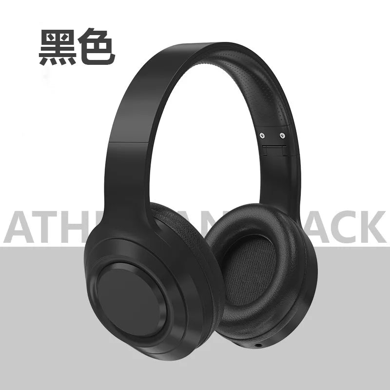 Over Ear HIFI Stereo Headsets Wireless Bluetooth5.3 Headphones Sports Gaming Earphones with HD Mic Support AUX noise reduction