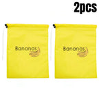 1/2/3/5Pcs Durable Yellow Banana Storage Bags Insulated Fruit Vegetable Fresh-keep Bundle Pocket Drawstring Banana Preserve Bag.