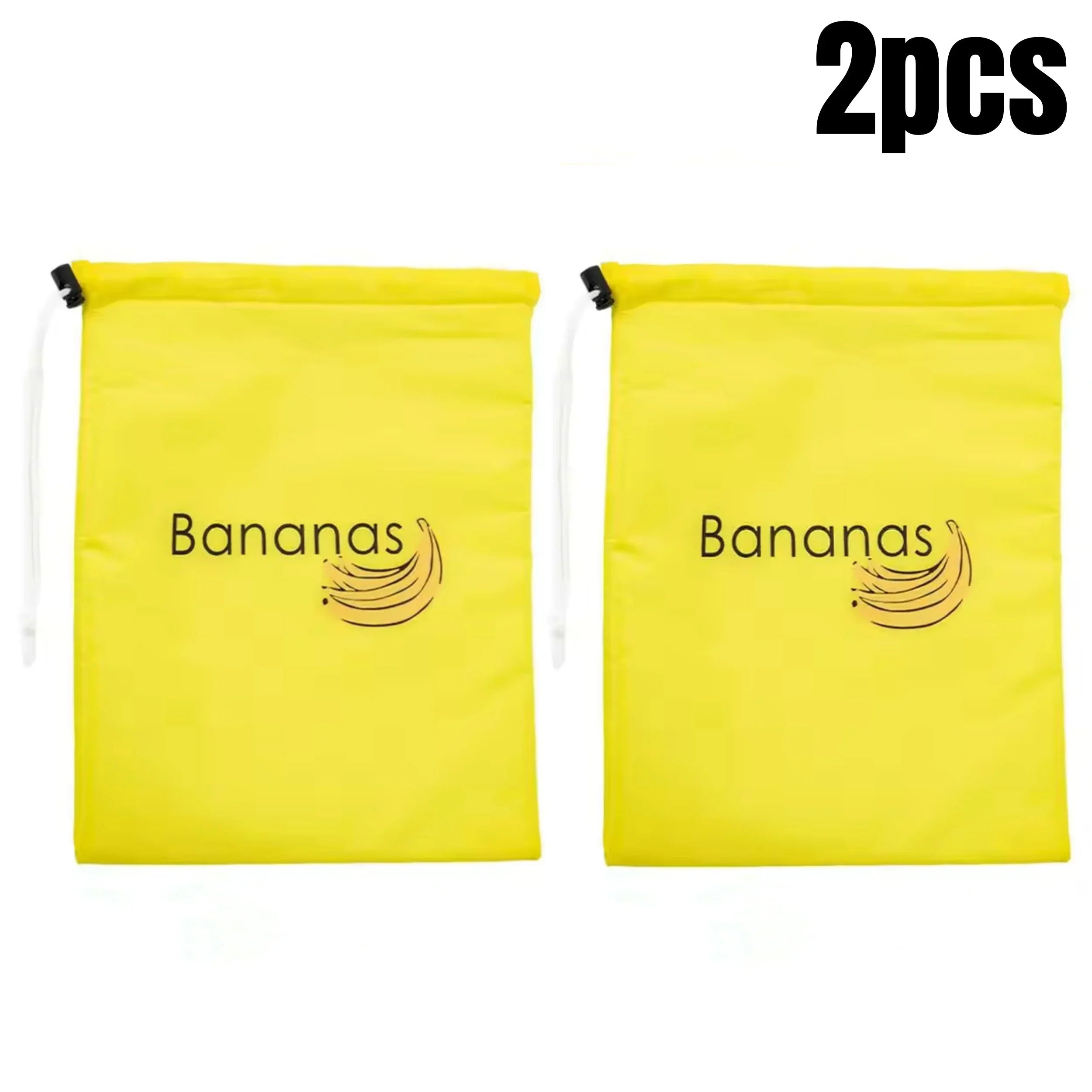 1/2/3/5Pcs Durable Yellow Banana Storage Bags Insulated Fruit Vegetable Fresh-keep Bundle Pocket Drawstring Banana Preserve Bag.