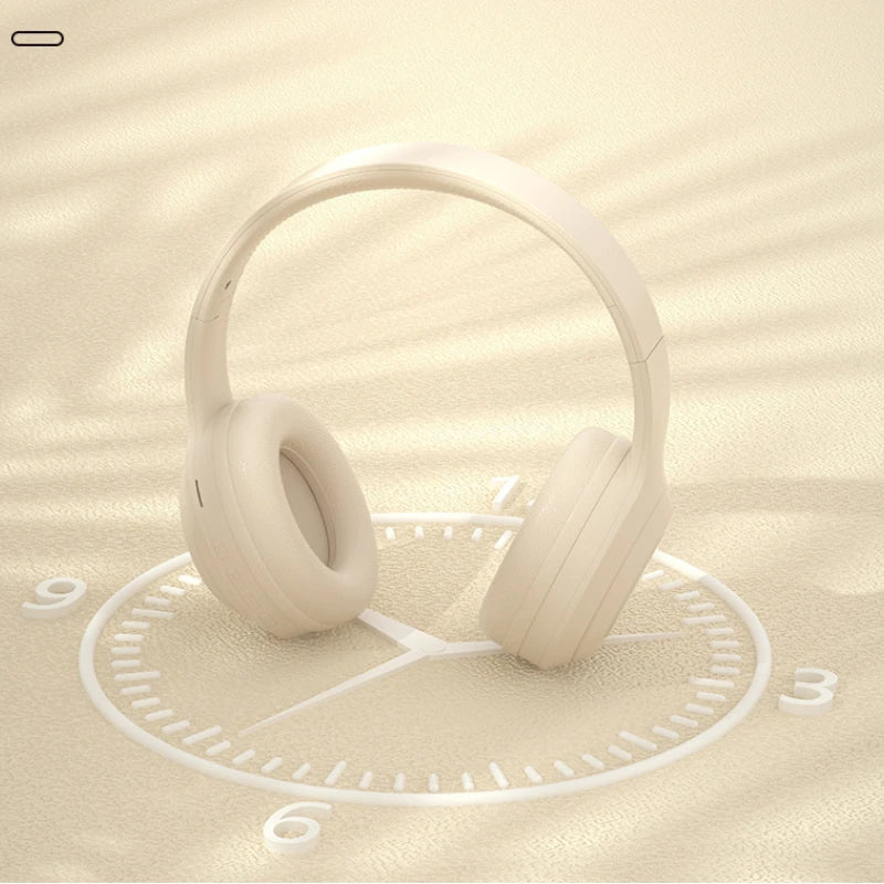 Over Ear HIFI Stereo Headsets Wireless Bluetooth5.3 Headphones Sports Gaming Earphones with HD Mic Support AUX noise reduction