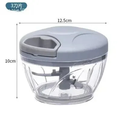 Home Kitchen Manual Ginger Grinder Garlic Mud Splasher Multifunctional Vegetable Cutter Handheld Meat Grinder Modern Minimalist