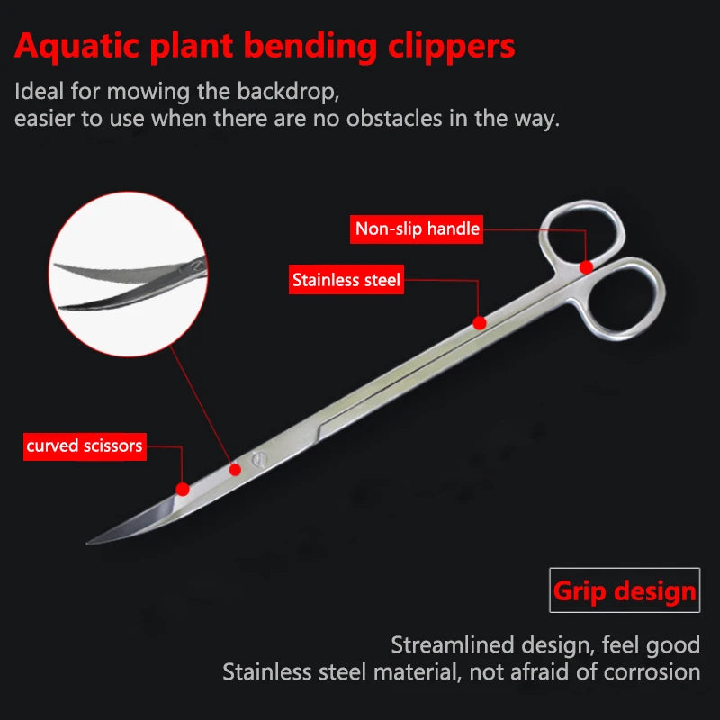 Aquarium Stainless Steel Cleaning Tools Aquascape Tools Aquarium Scissors Aquarium Tweezers Aquarium Spade