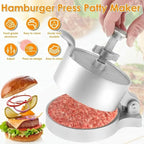 Burger Press Adjustable Thickness Non Stick Minced Steak Maker Aluminum Alloy Grill Tool BBQ Patty Mould Kitchen Cooking Gadget