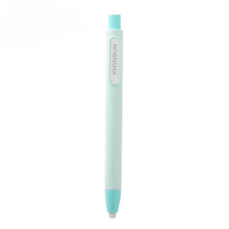 Press Retractable Pencil Eraser Correction Supplies Pen Style Pencil Rubber Writing School Supplies Stationery