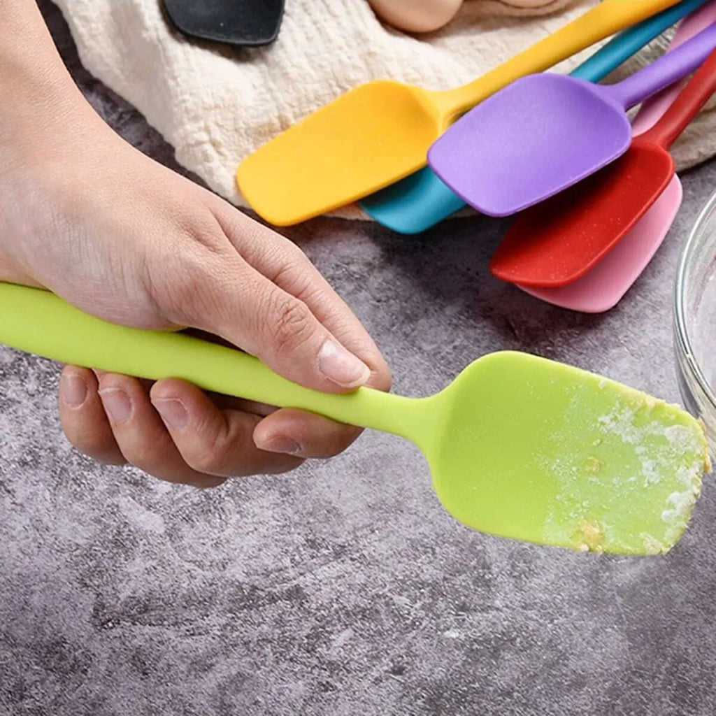 1PC-Silicone Cream Baking Scraper Thicken Cake Spatula Mixing Batter Scraper Non Stick Butter Mixer Baking Tool Cooking Kitchenw
