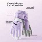 Winter Cycling Gloves Non Slip Touch Ski Gloves Snowboard Accessories Waterproof Pocket Warm Men's and Women's Gloves