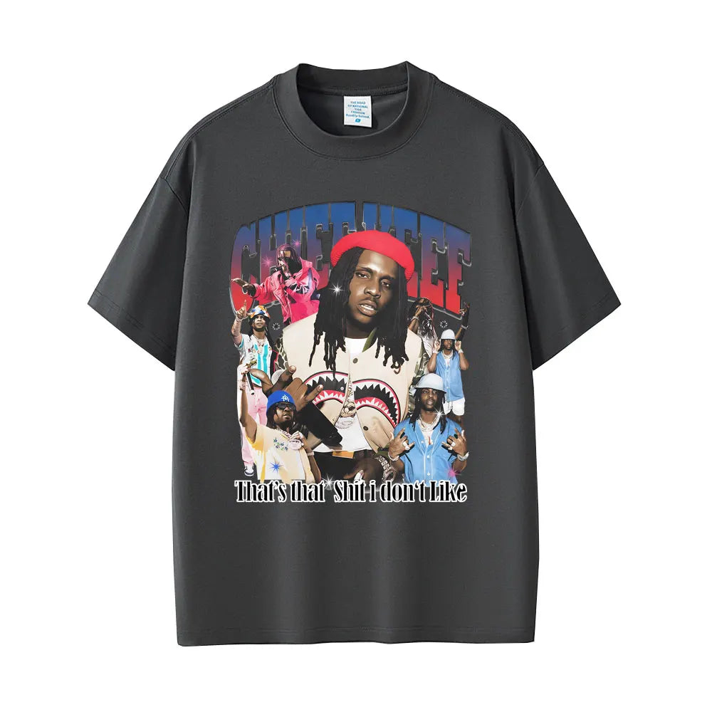 Rapper Chief Keef That's That Shit I Don't Like Graphic T-shirts Men Women Hip Hop Vintage T Shirts Male Casual Cotton Tee Shirt