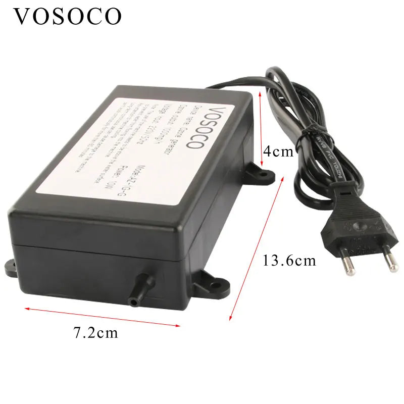 VOSOCO 1000mg Ozone Generator Ozonizer Water Air Purifier cleaner Fruit Vegetable Meat Clean Kitchen Toilet Deodorize 220V 110V