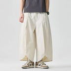 2025 Summer Wide Leg Pants Men sales Casual Pants Japanese Styles Samurai Costume Harun Pants Men Lantern Trousers Sweatpants