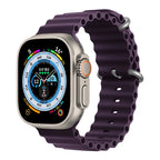 Ocean Strap for Apple Watch Ultra 2 Band 49mm 44mm 40mm 45mm 41mm 42mm 46mm 38mm Silicone Bracelet iWatch Series 10 9 SE 8 7 6 5