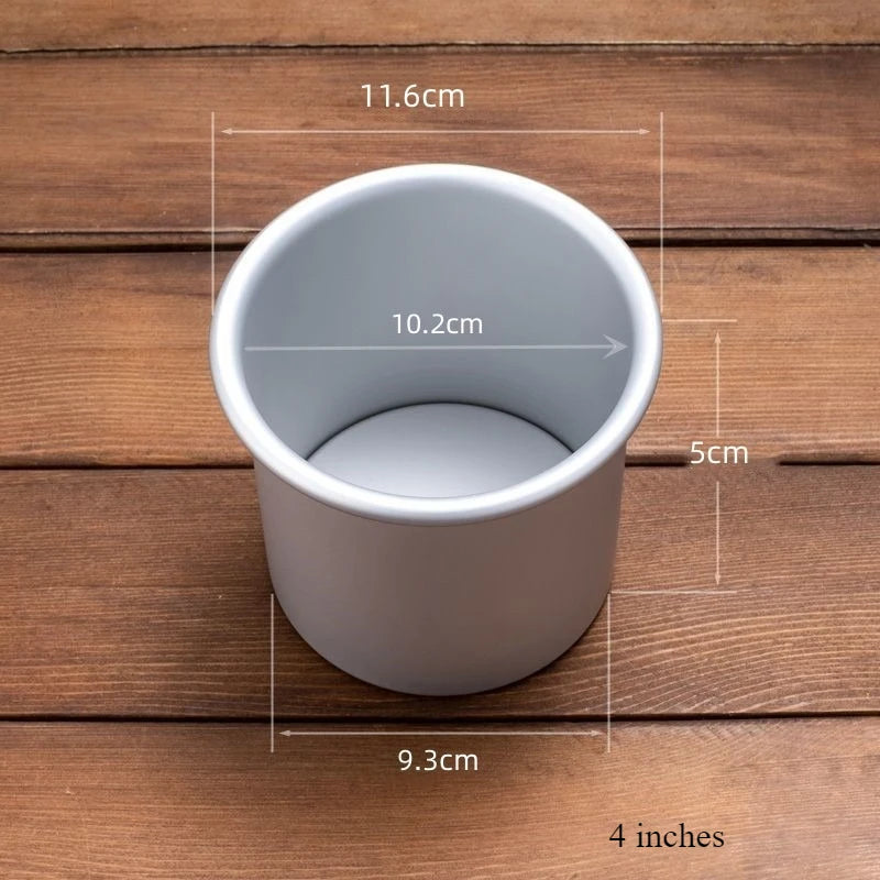 4/6/7/8 Inch Round Cake Pan Set With Removable Bottom Aluminum Alloy Chiffon Cake Mold Mould Set Round Cakes Tin Bakeware Tool