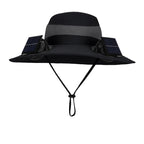 Double Fan Sun Hat For Men Summer Outdoor  Fishing Sun Protection Visor Fisherman Hat 12CM Wide Brim Breathable Bucket Hat Male
