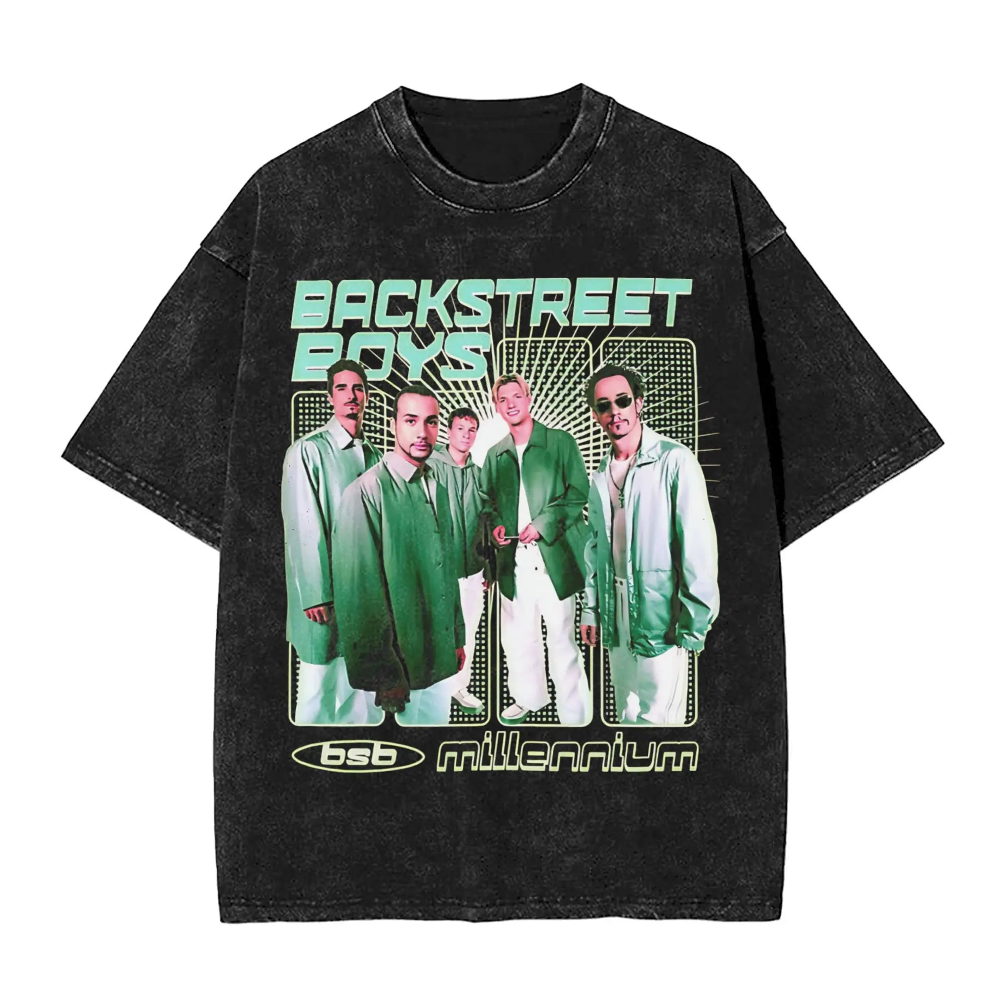 Vintage Backstreet Boys Into The Millennium Tour 2025 Merch T-Shirts for Men Women  Washed Cotton Tee Shirt Clothes