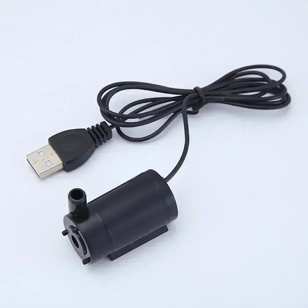 Silent 5V Submersible Pump USB  Cable DC Low Voltage Motor Pump Portable Hydroponics Fish Tank Circulating Water Crafts Fountain