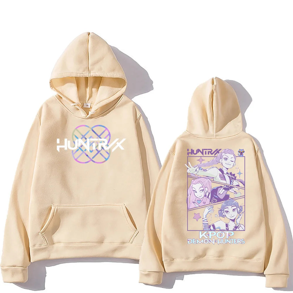 KPop Demon Hunters Hoodies Merch Kpop Men Women Sweatshirt Fashion Versatile Streetwear Oversized Y2K Pullovers Trends Anime Top