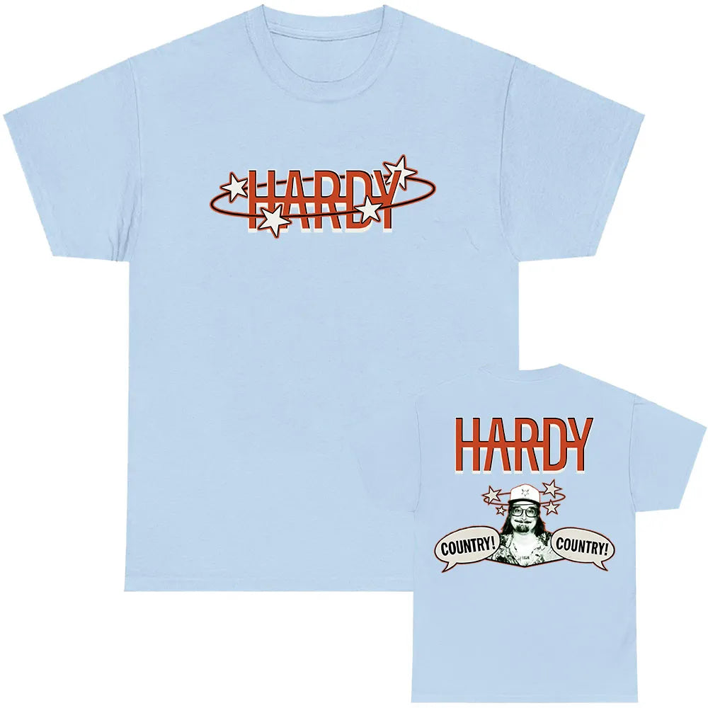 HARDY COUNTRY! COUNTRY! T-shirt Short Sleeve Fashion Male Tshirts 2025 NEW Album Graphic T Shirt Unisex Streetwear Grunge Tees