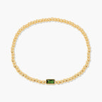 Miranda Unique Birthstone Bracelet 18K Gold Plated Stainless Steel Hypoallergenic Stretch Braceletable Jewelry Gift For Mom