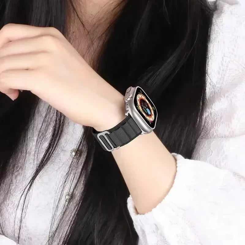 Alpine Loop for apple watch band ultra 2 49mm Series 10 46mm 42mm 40-44mm 45mm 41mm G-hook sport strap iwatch 10 9 8 7 6 SE 5 4