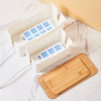 Cable Management Box with Bamboo Lid for Extension Cord Power Stripe Surge Protector Wire Concealer Organizer Cover Hider