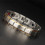 Hot Sale Luxury Fashion Health Energy Bracelet Men Stainless Steel Bio Magnetic Anti-fatigue Anti-radiation Bracelets Jewelry