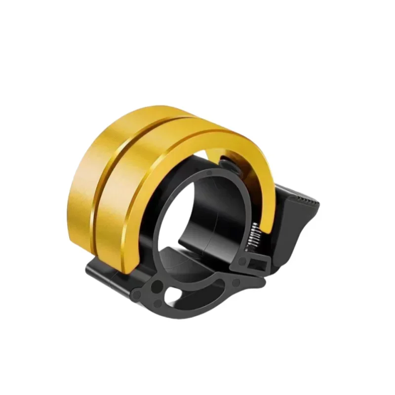 Red Aluminum Double Bicycle Bell - Loud Clear Sound for 22/31.8mm Handlebars MTB & City Bike Safety Accessory