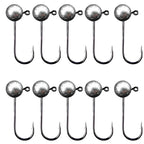10pcs/lot Jig Head Fishing Hook 1g 2g 3.5g 5g 7g 10g Round Ball Jig Head Fishhook Soft Worm Fishing Accessories