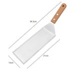 With Blade Grill Spatula Square/rectangle Head Griddle Spatula Pancake Scraper Anti-scald Handle Steak Spatula Burger